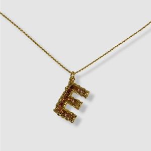 Pacharee E initial necklace